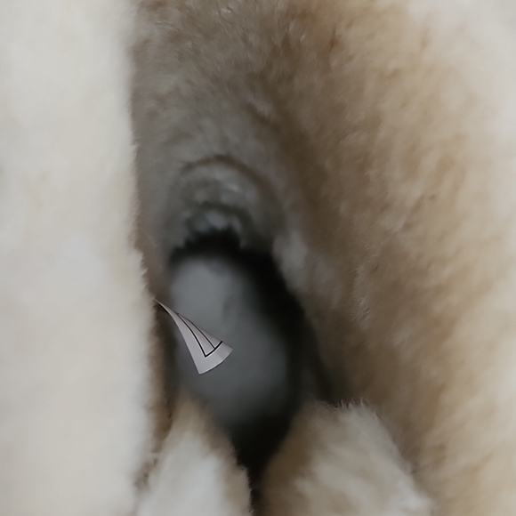 UGG Brown Shearling Boots with Bows - Picture 5 of 7